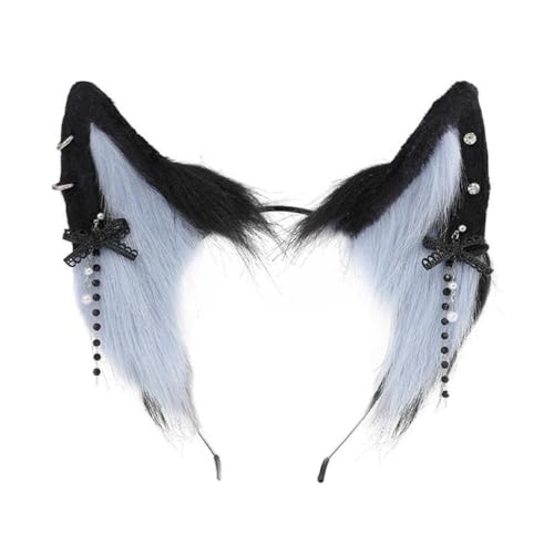 Cartoon Füchse Katze Ohr Form Haar Hoop Mit Bowknot Ohrring Dekor Haarhalter Cosplay Party Kopfbedeckung Für Jugendliche Erwachsene Halloween Stirnbänder Für Frauen Halloween Stirnbänder Für von MISUVRSE