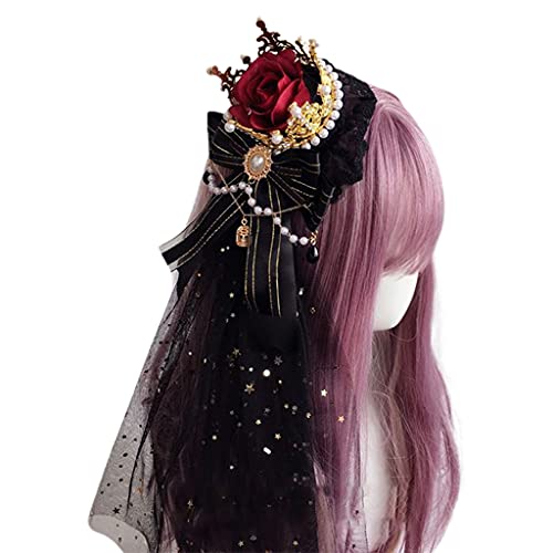 Damen Süße Gaze Kopfbedeckung Hanamaru Haarnadel Süße Hair Clip Haarzubehör Für Teeparty Jeden von MISUVRSE