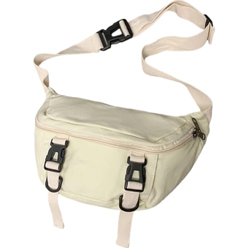 Delicate Canvas Crossbody Bag Mit Mehreren Fächern Unisex Mode Schulter Brustpack Kompakte Schulter von MISUVRSE