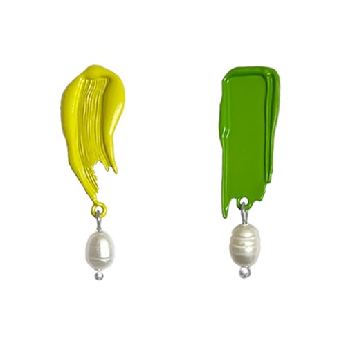 Elegante Ohrringe Empfindliche Ölfarbe Ohrohrschstene Mode Ohrschmuck Geeignet Für Tägliche Verschleiß Und Besondere Anlässe Künstlerische Drop Ohrringe von MISUVRSE