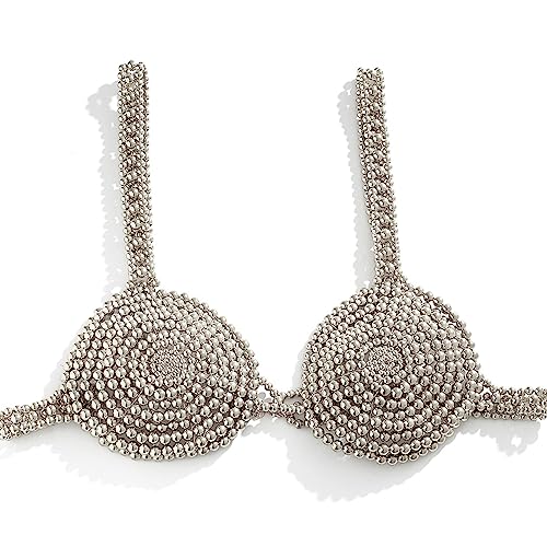 Elegante Perle Brustkette Bralette Top Handgefertigtes BH Körperschmuck Für Frauen Teen Elegant Strandkleidung Holiday Schmuck Schmuck von MISUVRSE