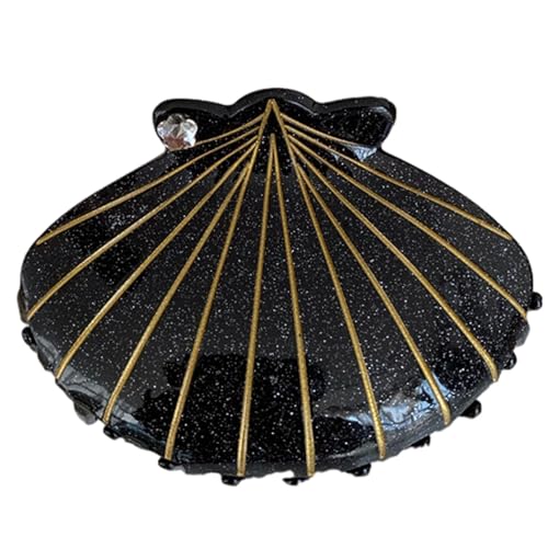 Farbenfrohe Muschelform Haarklaue Hohe Pferdeschwanz Frau Kopfbedeckung Frauen Haarzubehör Elegante Hochzeitsfeier Haarklaue von MISUVRSE