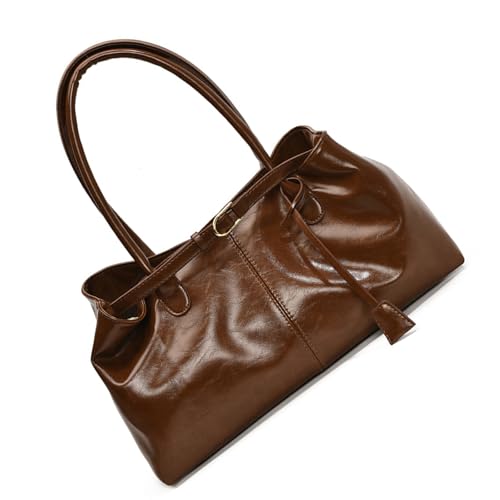 Frauen Bag PU Leder Achselstation Trendy Handtasche Retro Achselhöhle Einkaufen Datierung Großer Kapazität Schulter Großer Kapazität Schulter Für Frauen Handtasche Retro Achselhöhle Oberseite von MISUVRSE