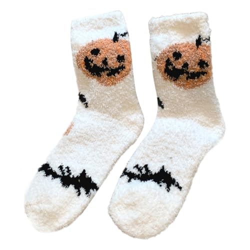 Frauen Fleece Socken Für Halloween Feierlichkeiten Geisterer Hexenhut Gedruckt Gemütlich Fuzzy Slipper Knöchel Korallenletze Frauen Fleece Socken Für Halloween Feierlichkeiten Geisterer Hexenhut Gedruckt Gemütlich Fuzzy Slipper Knöchel Korallenletze von MISUVRSE