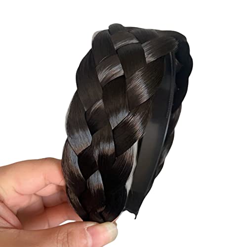 Haar Geflochtenes Stirnband Haarteil Geflecht Haarband Perücke Unsichtbare Geflochtene Haar Hoop Zöpfe Perücke Für Styling Haar Geflochtenes Stirnband Haarteil von MISUVRSE