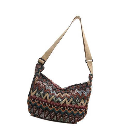 MISUVRSE 2025 Canvas Umhängetasche Für Frauen Und Mädchen Große Crossbody Geldbörse Mit Verstellbarem Riemen Einkäufe Und Arbeiten Die Alltagstasche Geeignet von MISUVRSE