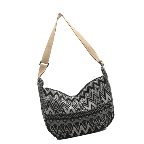 MISUVRSE 2025 Canvas Umhängetasche Für Frauen Und Mädchen Große Crossbody Geldbörse Mit Verstellbarem Riemen Einkäufe Und Arbeiten Die Alltagstasche Geeignet von MISUVRSE