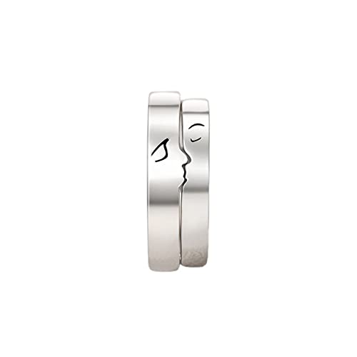MISUVRSE 2pcs Kuss Passungspaare Freund Freundschaftsliebhaber Paar Verstellbare Ringe Set Liebhaber Schmuck Geschenk Für Frauen Männer Matching Ringe Für Paare Freunde MISUVRSE 2pcs Kuss Passungspaare Freund Freundschaftsliebhaber Paar Verstellbare Ringe Set Liebhaber Schmuck Geschenk Für Frauen Männer Matching Ringe Für Paare Freunde von MISUVRSE