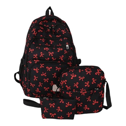 MISUVRSE 3 PCs Reise Rucksäcke Für Teenager Und Mädchen Lässige Tagesblock von MISUVRSE