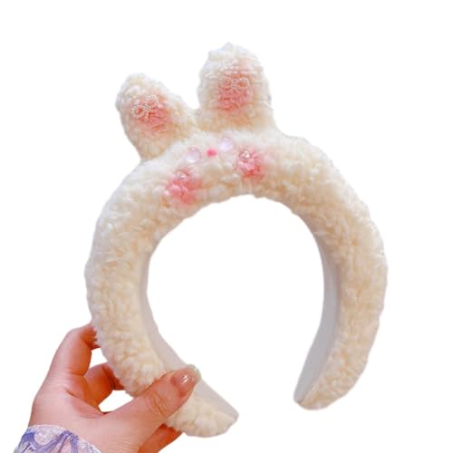 MISUVRSE Adult Teens Cute Halloween Rabbit Headband Plush Hair Hoop Makeup Live Broadcast Cosplay Party Headpieces Cosplay Headbands For Woman Cosplay Headband Rabbit Ears Shape Halloween Cosplay von MISUVRSE