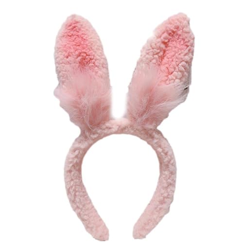 MISUVRSE Adult Teens Cute Halloween Rabbit Headband Plush Hair Hoop Makeup Live Broadcast Cosplay Party Headpieces Cosplay Headbands For Woman Cosplay Headband Rabbit Ears Shape Halloween Cosplay von MISUVRSE