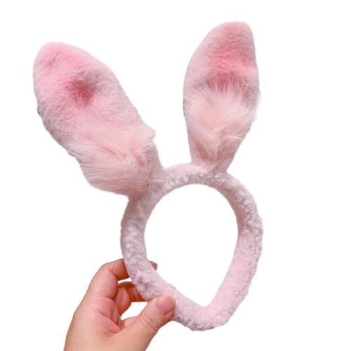 MISUVRSE Adult Teens Cute Halloween Rabbit Headband Plush Hair Hoop Makeup Live Broadcast Cosplay Party Headpieces Cosplay Headbands For Woman Cosplay Headband Rabbit Ears Shape Halloween Cosplay von MISUVRSE