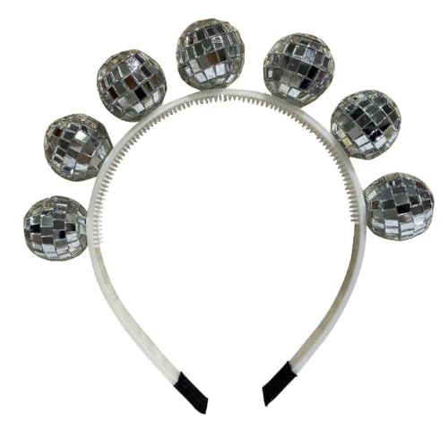 MISUVRSE Stirnband Musik Festival Vintage Headhoop Funk Party Haarreifen Erwachsene Karneval Party Kopfbedeckung Frauen Kopfschmuck Harz Glas Haarband von MISUVRSE