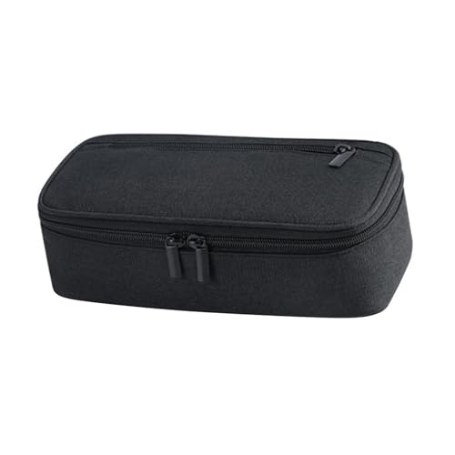 MISUVRSE Federmäppchen mit 2 Fächern und reichlich Stauraum für Kunstbedarf, Radiergummis und Schreibzubehör, Schwarz , Mass Beauty von MISUVRSE