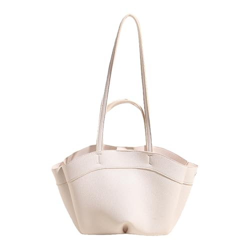 MISUVRSE Frauen Umhängetasche Große Kapazität PU Leder Handtasche Retro Top Taschen Unterarmtasche Für Freizeit Und Reisen Verwenden Sie Achselbeutel von MISUVRSE
