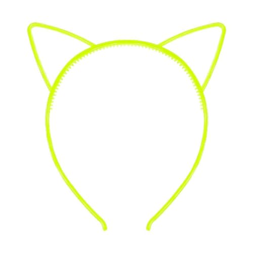 MISUVRSE Halloween Katze Ohr Form Stirnbänder Langlebig Haar Hoop Leuchtende Stirnbänder Für Erwachsene Teens Karneval Party Liefert Leuchtende Haarband Für Frauen von MISUVRSE