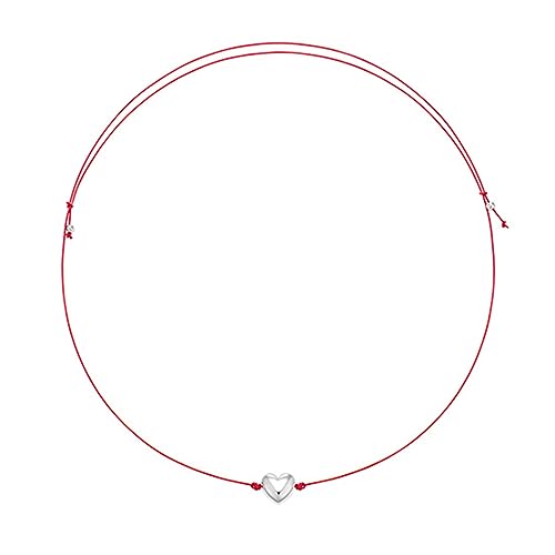 MISUVRSE Halskette mit Herz-Anhänger, Halsschmuck, Legierung, verstellbare Kette für Mode-Enthusiasten von MISUVRSE
