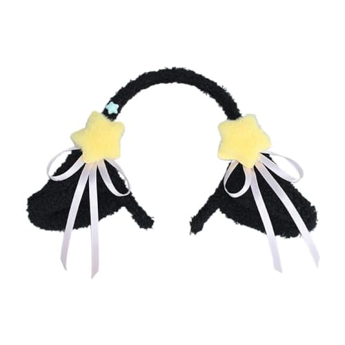 MISUVRSE Lolitas Hairhoop Plüsch Schaf Ohr Stirnband Cosplay Kostüm Halloween Party Kopfschmuck Frauen AnimeExpo Niedliche Kopfbedeckung Mode Requisiten Thema Party Stirnband von MISUVRSE