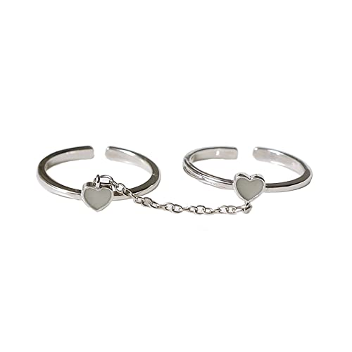 MISUVRSE Luminöser Für Paare Dunklen Liebe Herz Passenden Paar Für Frauen Valentine Day Schmuckgeschenk Mode Schmuck Schmuck MISUVRSE Luminöser Für Paare Dunklen Liebe Herz Passenden Paar Für Frauen Valentine Day Schmuckgeschenk Mode Schmuck Schmuck von MISUVRSE