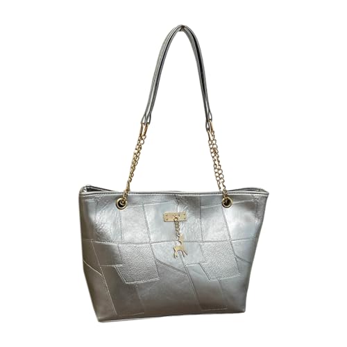 MISUVRSE Mode PU Leder Crossbody Tasche Mit Verstellbarem Kettengurt Metall Anhänger Schulterhandtasche Für Frauen Arbeit Und Einkauf Von PU Leder Ketten Crossbody Tasche von MISUVRSE