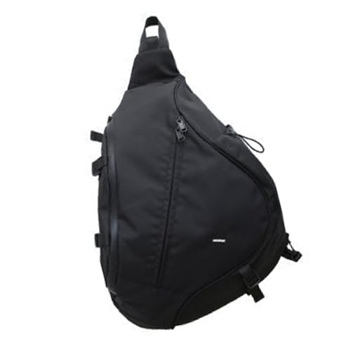 MISUVRSE Modische Nylon-Umhängetasche, Brusttasche für Outdoor-Aktivitäten, weiche, bequeme Schultertasche für Damen und Herren, Schwarz , One Size MISUVRSE Modische Nylon-Umhängetasche, Brusttasche für Outdoor-Aktivitäten, weiche, bequeme Schultertasche für Damen und Herren, Schwarz , One Size von MISUVRSE