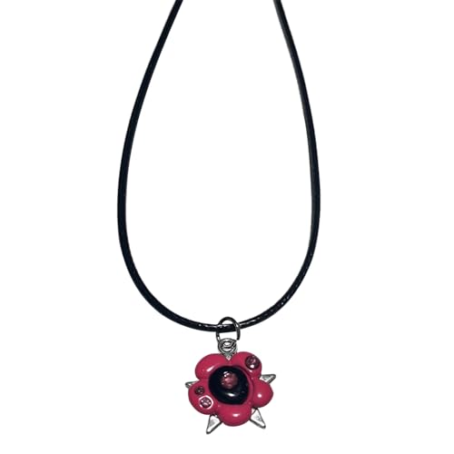 MISUVRSE Punk Blume Anhänger Halskette Mode Hip Hop Schmetterling Stern Choker Schlüsselbein Kette Süße Coole Halskette Geburtstag Dekor von MISUVRSE