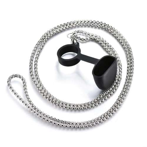 MISUVRSE Strapazierfähiges Anti-Verlust-Halsband, Metall-Halskette, passend für Yueke Relax, Edelstahl, rutschfest, quadratisch, Perlenkette, Nackenband von MISUVRSE