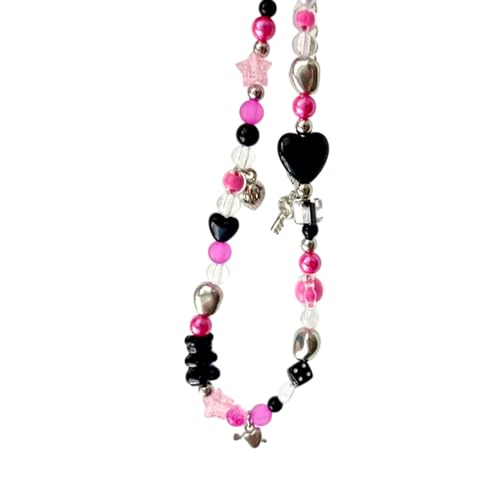 MISUVRSE Trendige Halsband-Halskette mit Perlenanhänger, eleganter Perlenhalsband, modischer Halsschmuck, geeignet für Partys und den Alltag von MISUVRSE