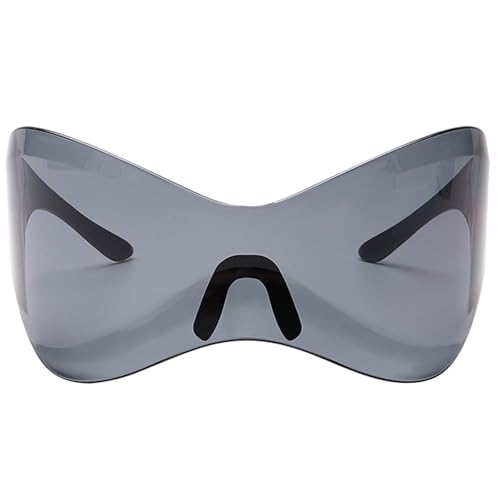 MISUVRSE Übergroße Sportliche Schatten Leichter Trendy Für Reisebühnenmusikfestival Versorgung Outdoor Sports Sonnenbrille MISUVRSE Übergroße Sportliche Schatten Leichter Trendy Für Reisebühnenmusikfestival Versorgung Outdoor Sports Sonnenbrille von MISUVRSE