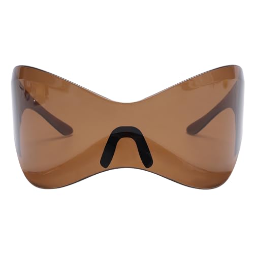 MISUVRSE Übergroße Sportliche Schatten Leichter Trendy Für Reisebühnenmusikfestival Versorgung Outdoor Sports Sonnenbrille MISUVRSE Übergroße Sportliche Schatten Leichter Trendy Für Reisebühnenmusikfestival Versorgung Outdoor Sports Sonnenbrille von MISUVRSE