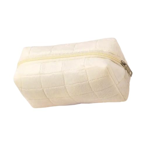 Make-up-Tasche, schöne Hautpflege-Organizer, ästhetische Kosmetik, Kulturbeutel, Federmäppchen, Reiseaufbewahrung, Make-up, schöne Wäsche, Wechselgeldbörse, ästhetisches Kosmetik-Federmäppchen, beige von MISUVRSE