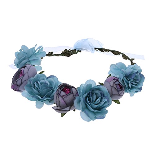 Mode Hochzeit Bunte Blumen Dekor Haarreifen Polyester Stirnband Mit Bühne Party Frauen Styling Für Kopf Haarschmuck Für Frauen Haarschmuck Hochzeit Haarschmuck Brauthaar von MISUVRSE