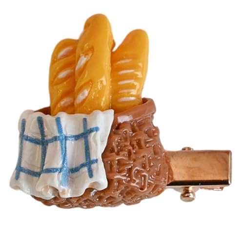 Neuheit Simulation Brot-Form Haarnadeln Hot Girls Entenschnabel Haarspange Karneval Fotografie Haarspange für Frauen Pferdeschwanz von MISUVRSE