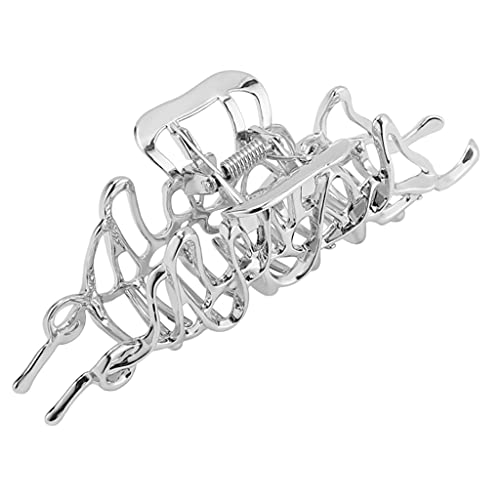 Nonrutsche Haarklauenlegierung Unregelmäßiger Fang Barrette Punk Stil Starke Haibhaarkiefer Clip Haarzubehör Barrettes Barrettes von MISUVRSE