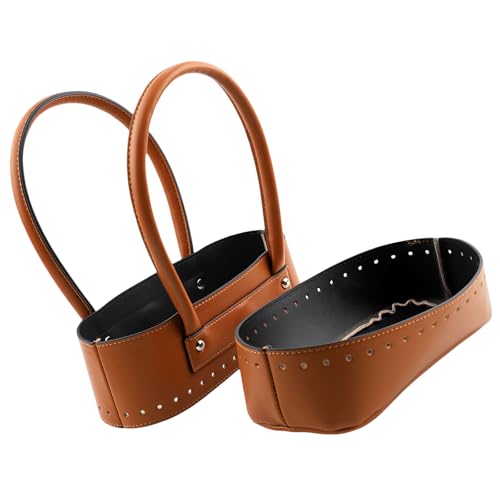 PU Lederböden Und Handlungsstricken Häkelhandtaschenherstellung Handgefertigter Accessoires Für Frau All Matching Bottom PU Leder Handmade Making Set von MISUVRSE