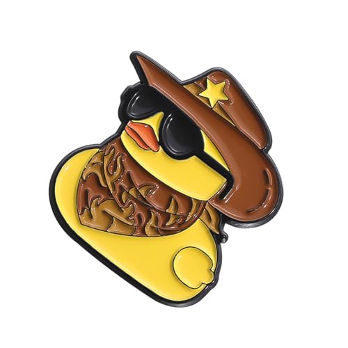 Schöne Metall-Brosche in Entchenform, unverwechselbare Enten-Metallnadel mit Verschluss, elegante Brosche für sicheres Tragen von Schmuck mit Tiermotiv, Einheitsgröße, Wie beschrieben von MISUVRSE