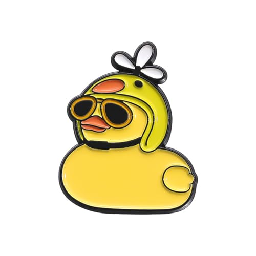 Schöne Metall-Brosche in Entchenform, unverwechselbare Enten-Metallnadel mit Verschluss, elegante Brosche für sicheres Tragen von Schmuck mit Tiermotiv, Einheitsgröße, Wie beschrieben von MISUVRSE