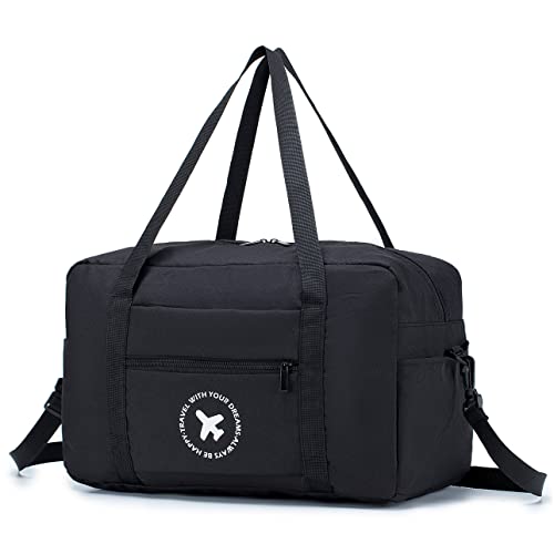 MISWAN Ryanair Handgepäck 40x20x25 Rucksack Faltbare Reisetasche für Flugzeug Cabin Bag Handgepäck Tasche Travel Bag mit Fest Auf Dem Trolley Koffer Handtaschen Organizer Gym Fitness Duffel Taschen von MISWAN