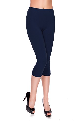 MITAAMI - Damen Leggings mit 3/4-Länge - auch in Übergrößen - Größe 36-56 - Dunkelblau - 50 MITAAMI - Damen Leggings mit 3/4-Länge - auch in Übergrößen - Größe 36-56 - Dunkelblau - 50 von MITAAMI