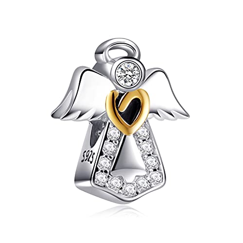 MITSOKU Engelsflügel Charm 925 Sterling Silber Frauen Armband Halskette Weihnachten Anhänger Valentinstag Muttertag Mädchen Geschenk von MITSOKU