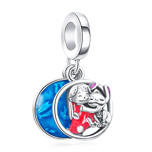 MITSOKU Lilo & Magische Tiere Charm 925 Sterling Silber Frauen Armband Halskette Weihnachten Anhänger Valentinstag Muttertag Mädchen Geschenk von MITSOKU