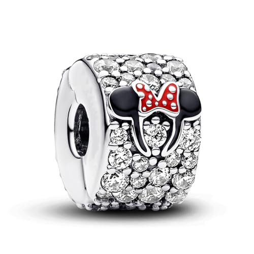 MITSOKU Cartoon-Ratte-Klammer Charm 925 Sterling Silber Frauen Armband Halskette Weihnachten Anhänger Valentinstag Muttertag Mädchen Geschenk von MITSOKU