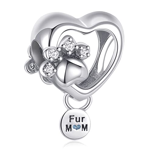 MITSOKU Pfote Charm 925 Sterling Silber Frauen Armband Halskette Weihnachten Anhänger Valentinstag Muttertag Mädchen Geschenk von MITSOKU