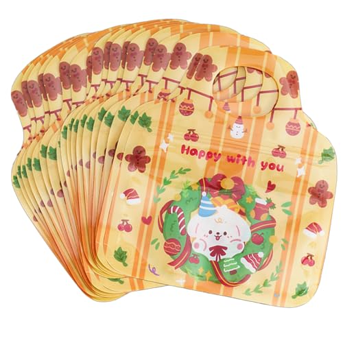 MIUPOO Wiederverwendbare tragbare Bunte Geschenktüten für Kindergeburtstage,Selbst Abdichtung Süßigkeiten Tüten mit Griff,Versiegelte Weihnachts Ostern Taschen,20 Stück von MIUPOO