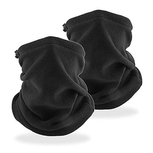 MIVAIUN 2 Stück Winter Loop Schal Weichem, Elastisc Halswärmer Winddicht Ski Maske Schlauchschal Warmer für Skifahren Laufen Radfahren, Sport-Halstuch, Motorrad Multifunktionstuch (2 Stück) von MIVAIUN