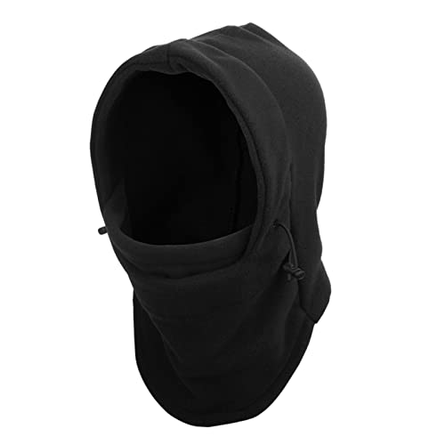 MIVAIUN Sturmhaube, Schwarz Balaclava, Thermo-Fleece-Kapuze, Gesichtsmaske für Herren Damen, Verstellbare Skimaske, Gesichtsmaske Warm, Multifunktional Motorradmaske, Einheitsgröße (Schwarz) von MIVAIUN