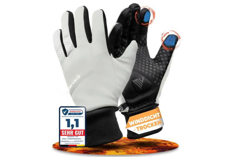 MIVELO Fahrradhandschuhe Übergangshandschuhe mit Touchscreen Funktion wasserabweisend winddicht von MIVELO