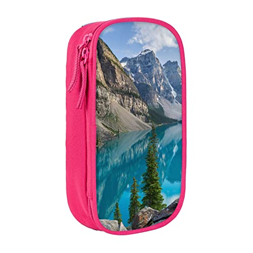 MIWOIE Rocky Mountains Federmäppchen Tragbar Federmäppchen Büro, rose, Einheitsgröße, Lässiger Tagesrucksack von MIWOIE