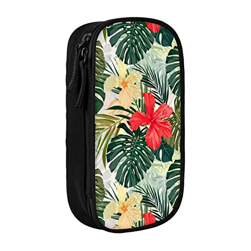 MIWOIE Sommer Hawaii Federmäppchen Tragbar Federmäppchen Büro, Schwarz , Einheitsgröße, Lässiger Tagesrucksack von MIWOIE