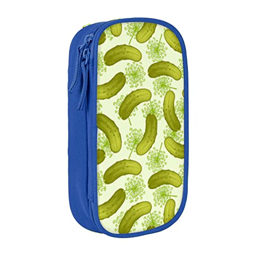 MIWOIE Sushi Dill Pickles Federmäppchen Tragbar Federmäppchen Büro, blau, Einheitsgröße, Lässiger Tagesrucksack von MIWOIE